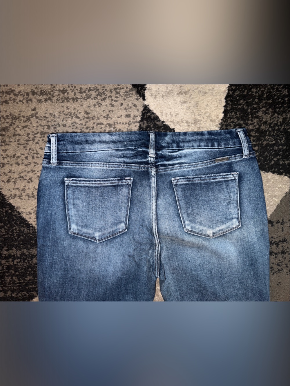 KanCan Washed Blue Distressed Skinny Jeans - Picture 4 of 5